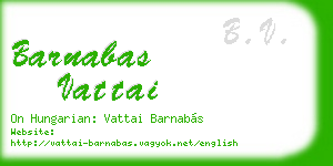 barnabas vattai business card